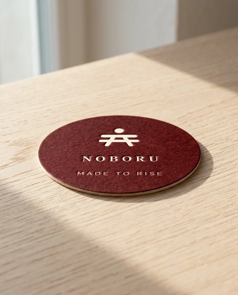 Coaster, oxblood